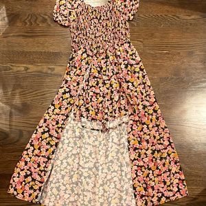 Flower dress with shorts